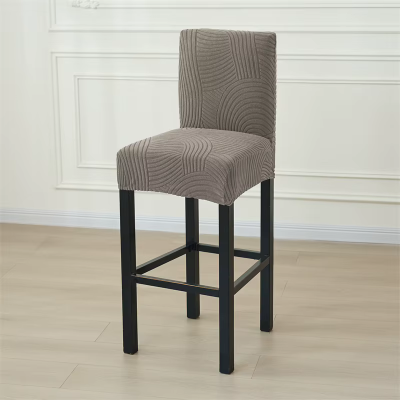 1/2/4/6 pièces housses de chaise de Bar Jacquard élastique tabouret housse comptoir selle housse de siège meubles housse anti-poussière pour salon café
