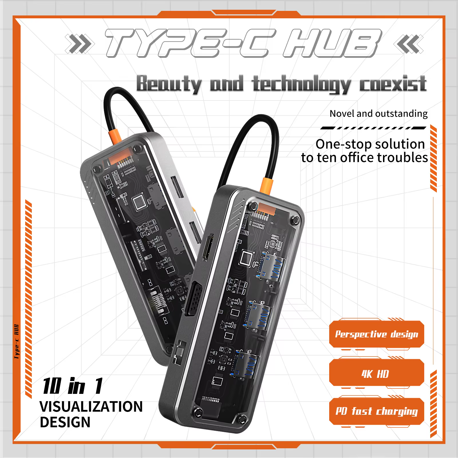 Station d'accueil USB C vers écran 4K @ 30Hz