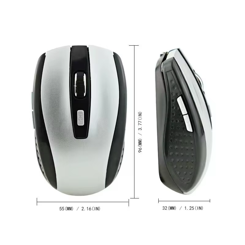 Souris sans fil optique rouge 6D de 2.4G USB