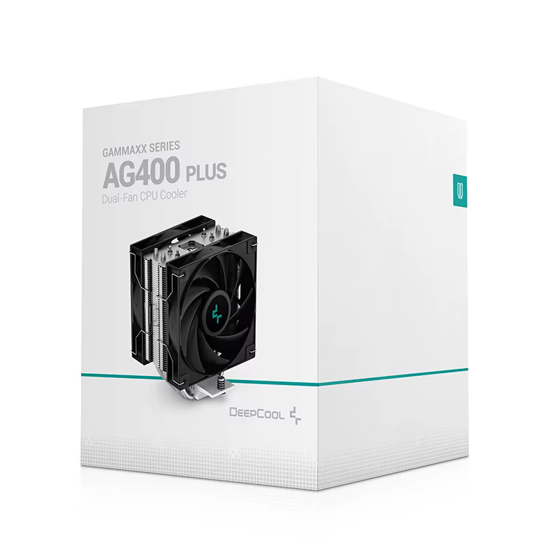 Refroidisseur de processeur DeepCool AG400 Plus 4 caloducs double ventilateur 220W