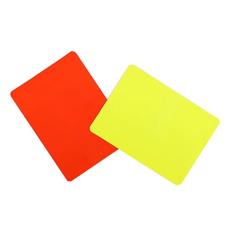 Jeu cartes pénalité d'arbitre sportif, pour cartes Football, jeu cartes d'arbitre 24BD