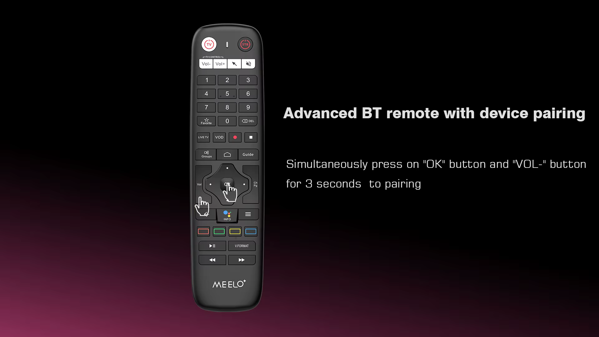 Télécommande pour XTV Box, XTV PRO, XTV AIR, DUO, DUO2S, XC1, XC2