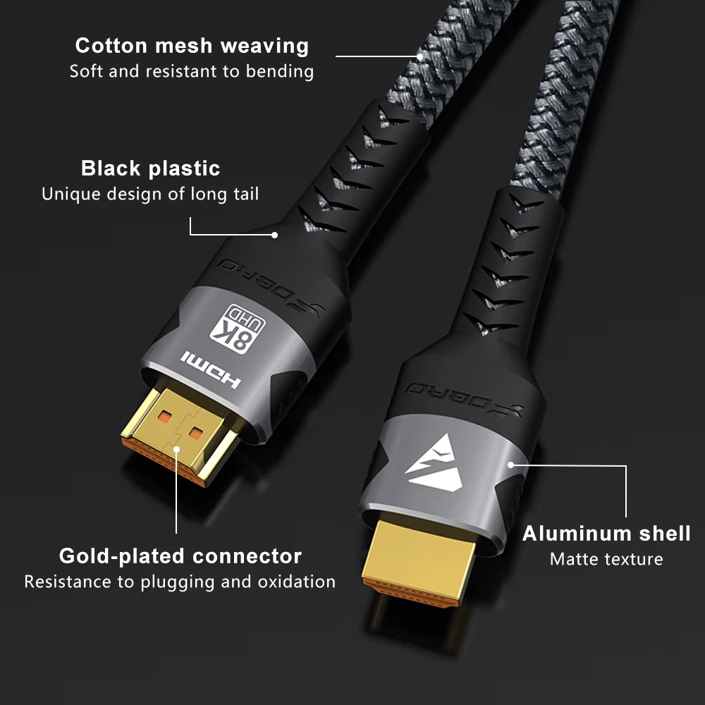 Câble HDMI 8K @ 60Hz 4k @ 120Hz