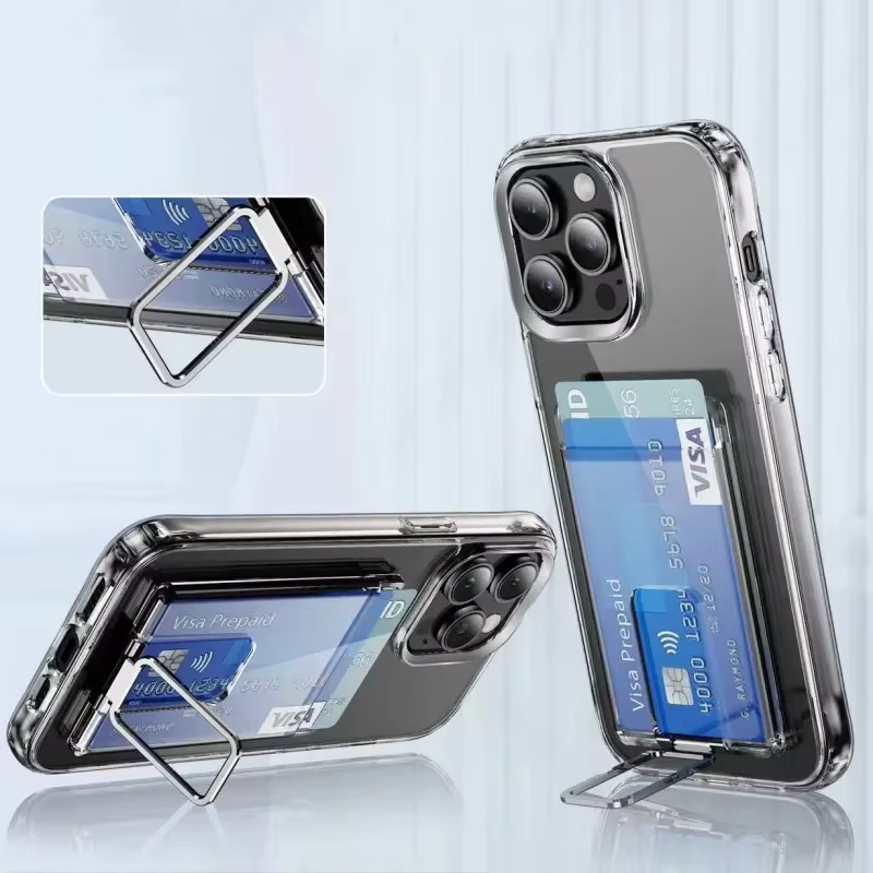 Porte-cartes magnétique Magsafe pour iPhone, porte-cartes transparent, Samsung S25, S23, S24, Ultra, portefeuille Macsafe, 16, 15, 14, 13, 12