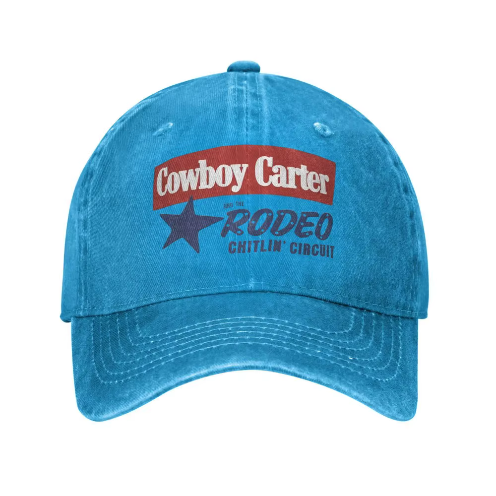 Beyonce Cowboy Carter Rodeo casquettes de Baseball rétro en détresse Denim lavé Snapback chapeau hommes femmes en plein air ajustement réglable casquettes chapeau