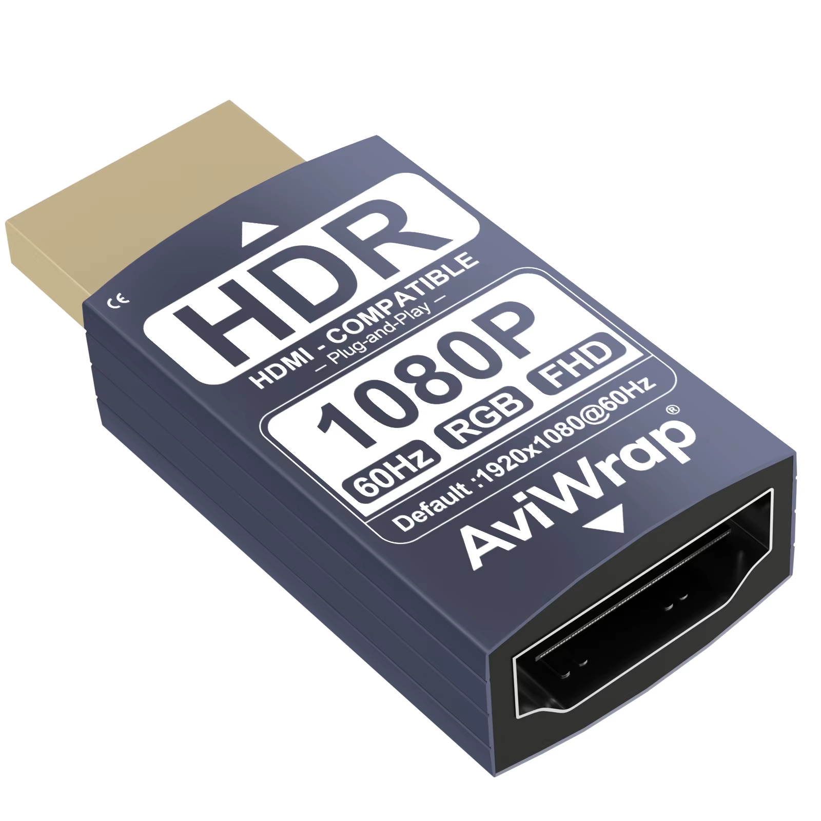 Émulateur HDMI EDID avec fonction de passage de signal, Affichage virtuel 1080p@60Hz, Gestionnaire EDID fiable pour prolongateur HDMI, KVM, récepteur et répartiteur AV