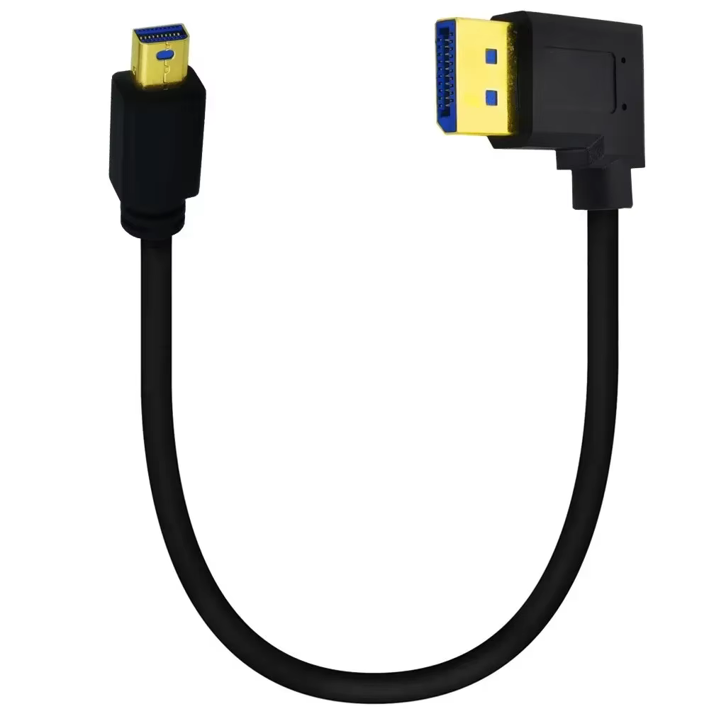 Câble Mini DisplayPort MiniDP vers DP coudé à 90 degrés