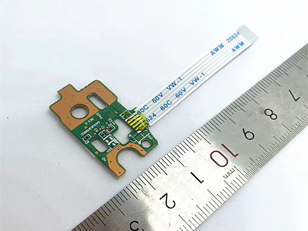 Carte de bouton d'alimentation avec câble