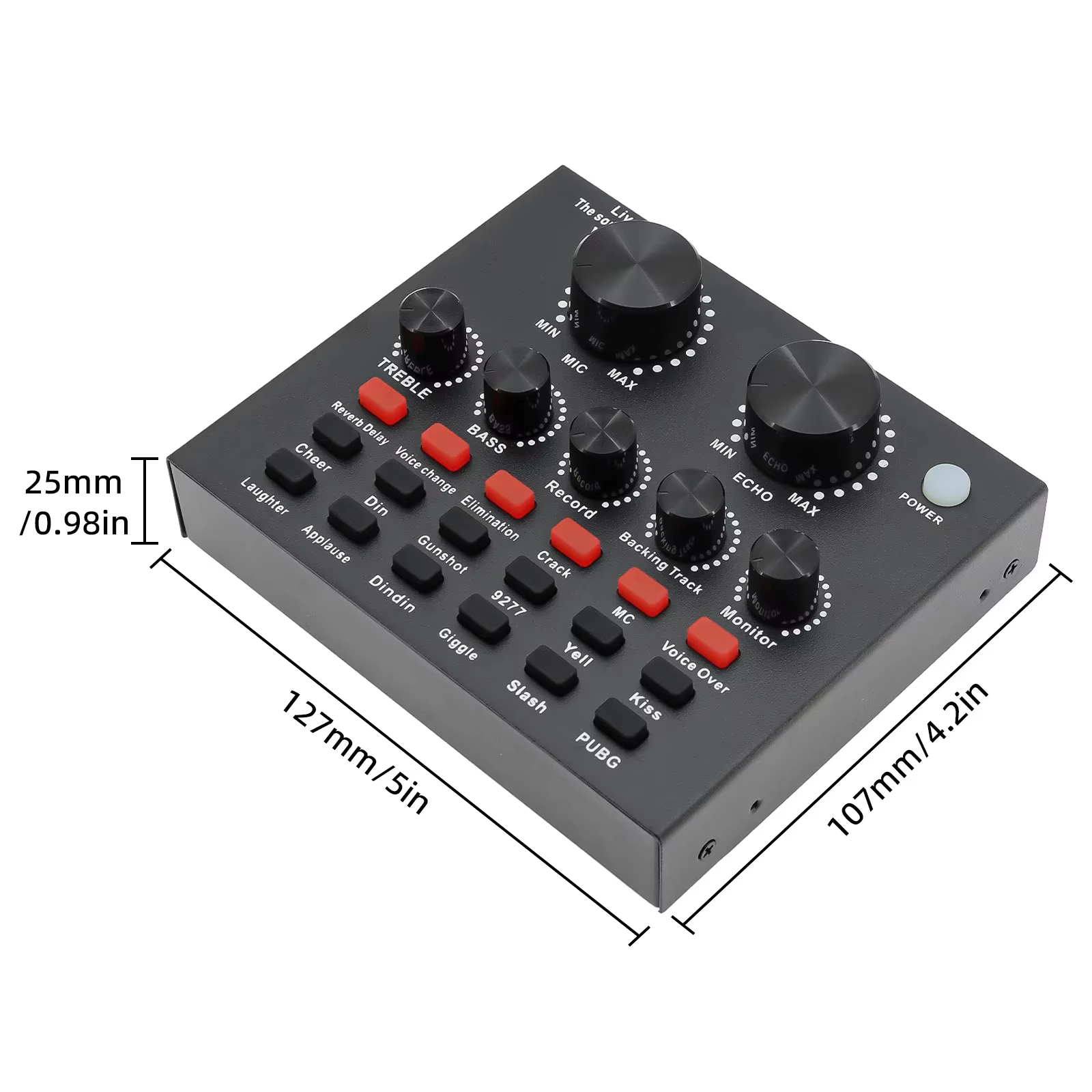 Carte son Audio V8, prise USB