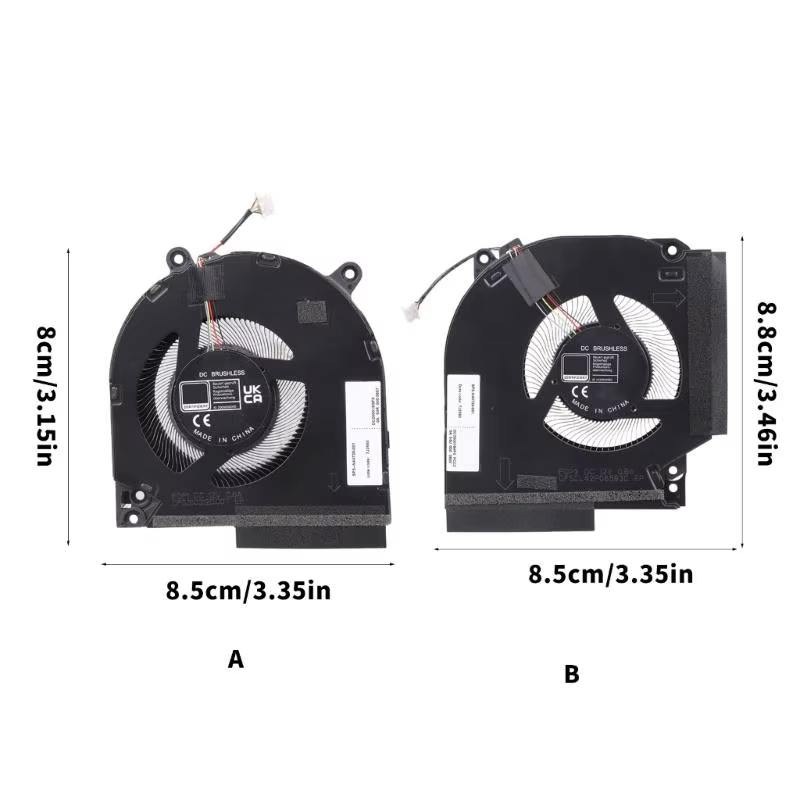 652F CPU GPU ventilateur refroidissement dissipateur thermique ordinateur portable carte graphique