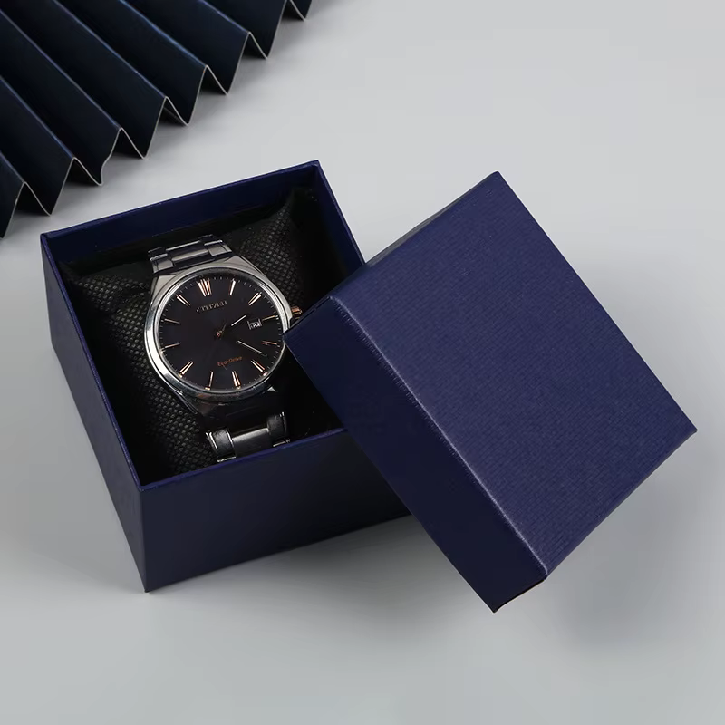 Boîte de montre en carton en cuir 216.239., support de montres-bracelets de bijoux, étui de rangement d'affichage, boîtes d'emballage cadeau, mode