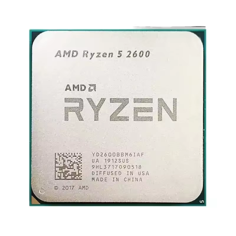 Processeur de bureau pour jeux AMD Ryzen 5 2600 6 cœurs 12 threads 3