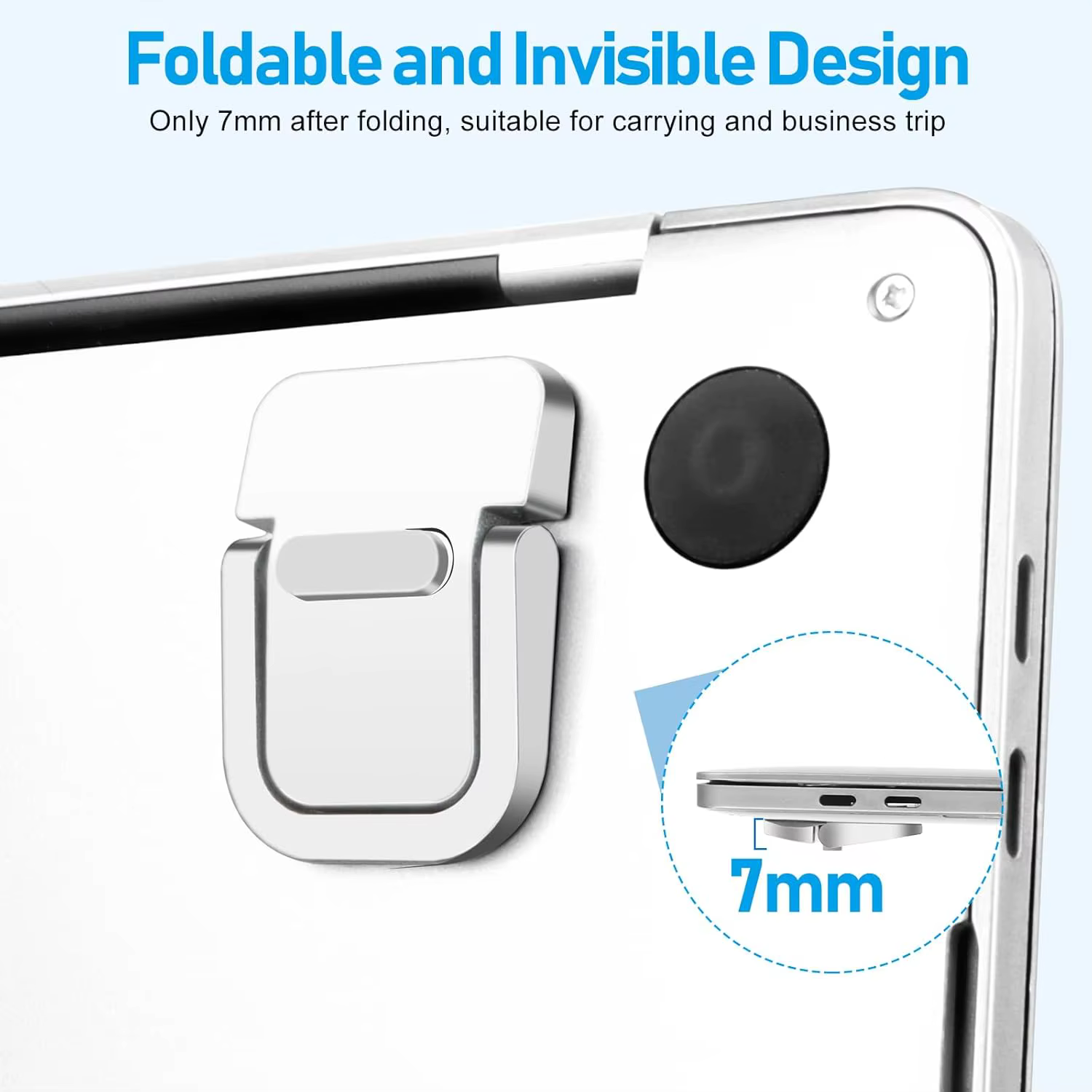 Support pour ordinateur portable pliable en alliage d'aluminium – Hauteur réglable