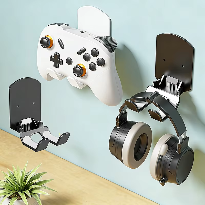 Support mural pour casque et manette de jeu - Installation facile sans perçage