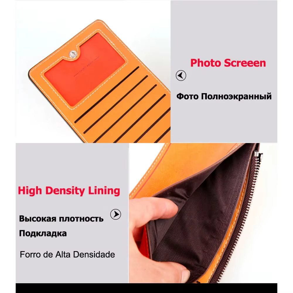 Porte-cartes de banque, de téléphone et de crédit pour hommes et femmes, étui de protection, portefeuille, sac à main, pochette, porte-monnaie