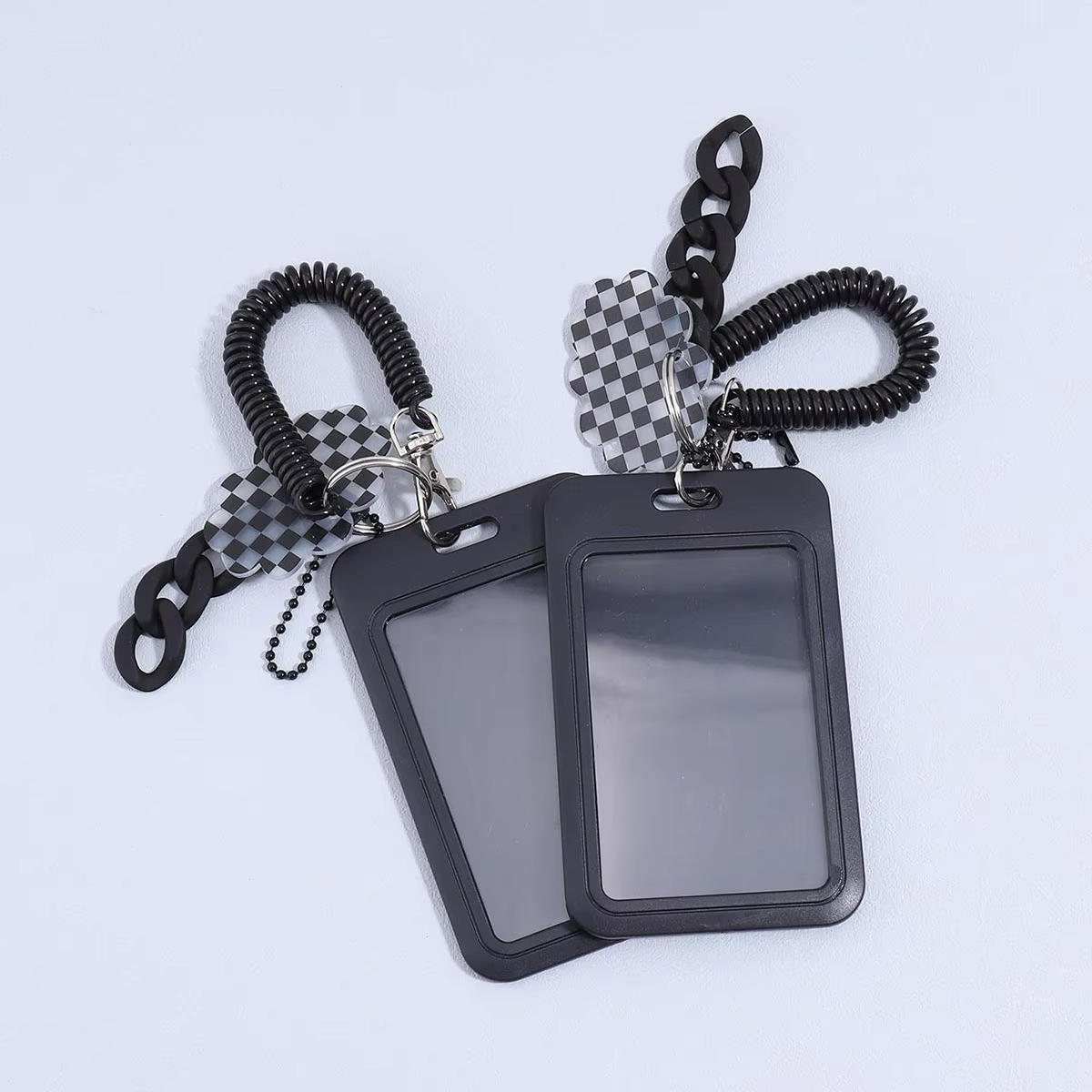 Porte-cartes Kpop de style noir