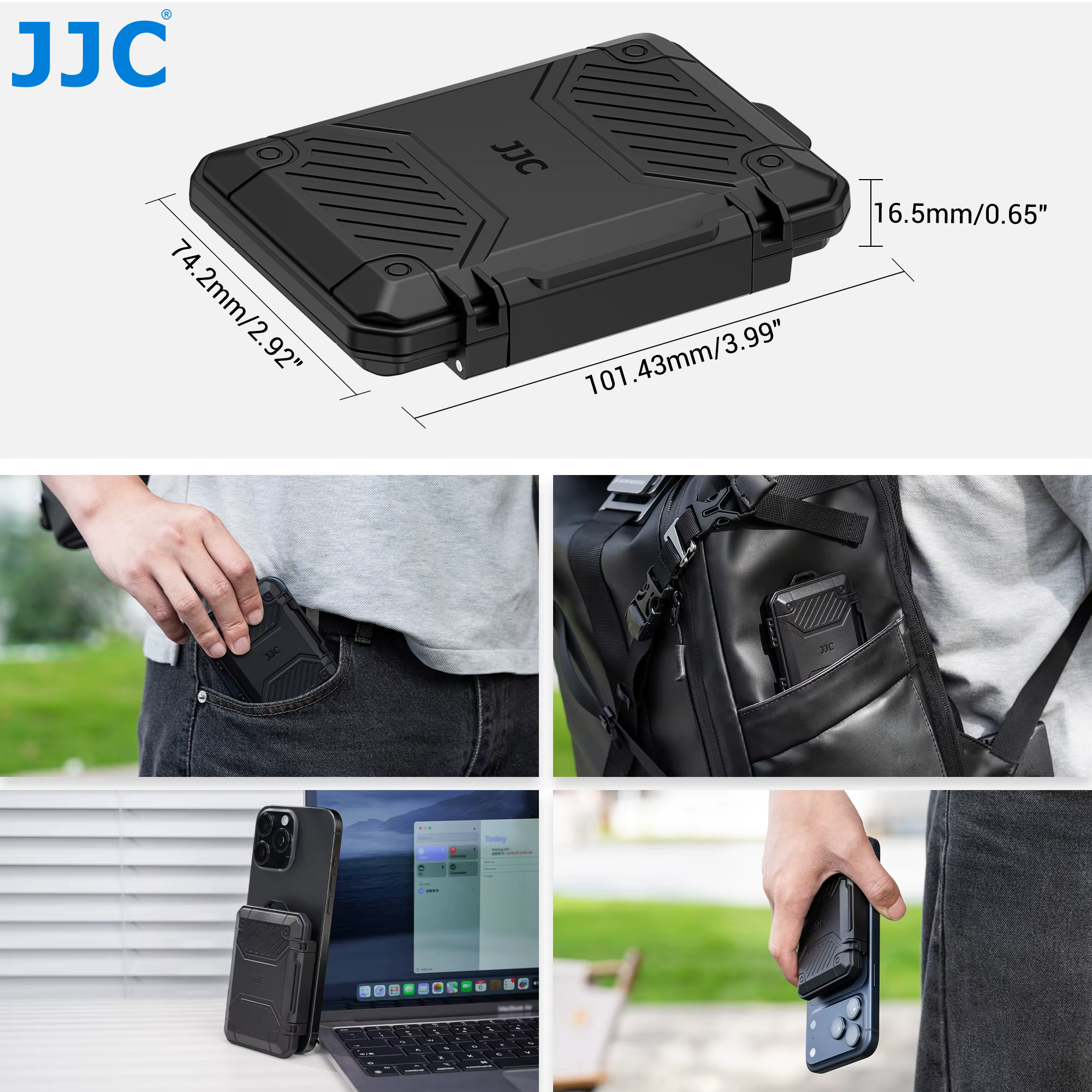 JJC – support de carte mémoire pour 8 SD SDHC SDXC 4 CFexpress Type