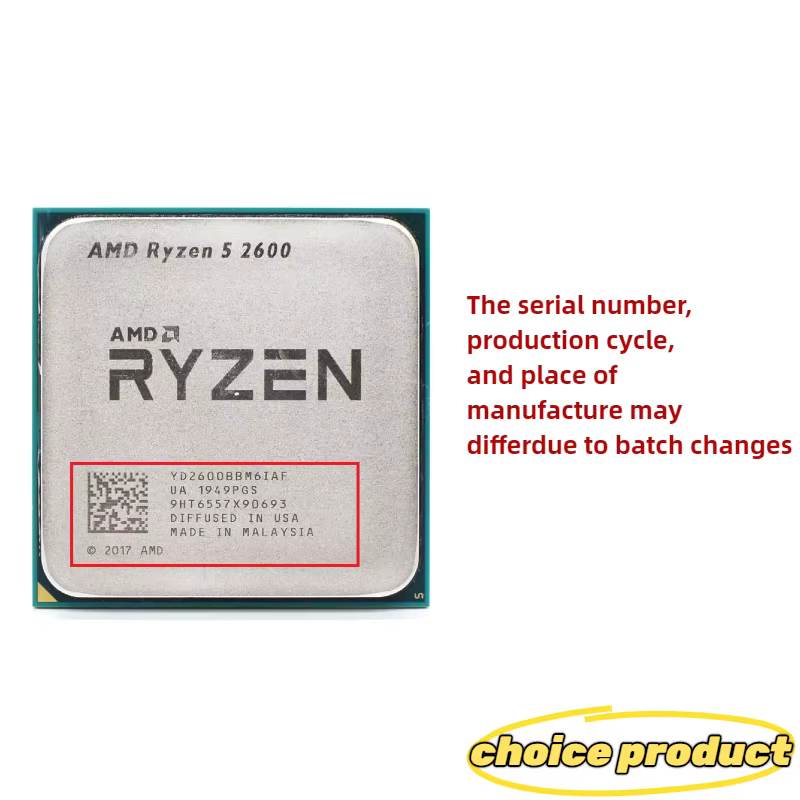 Processeur AMD Ryzen 5 2600 3