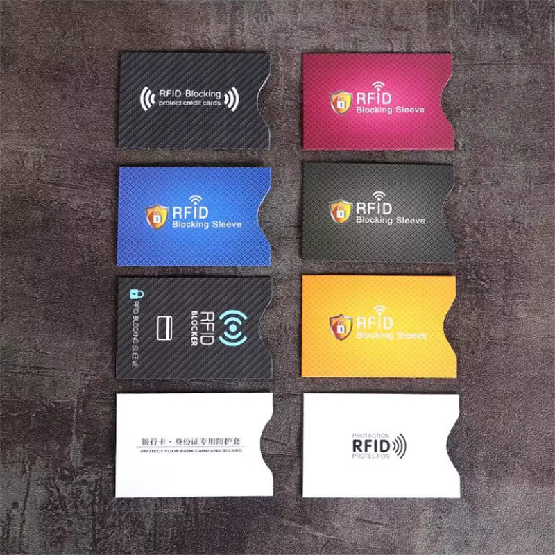 5 pièces mode Anti-vol pour RFID protecteur de carte de crédit blocage porte-carte manchon coque peau couvre Protection étui pour carte bancaire