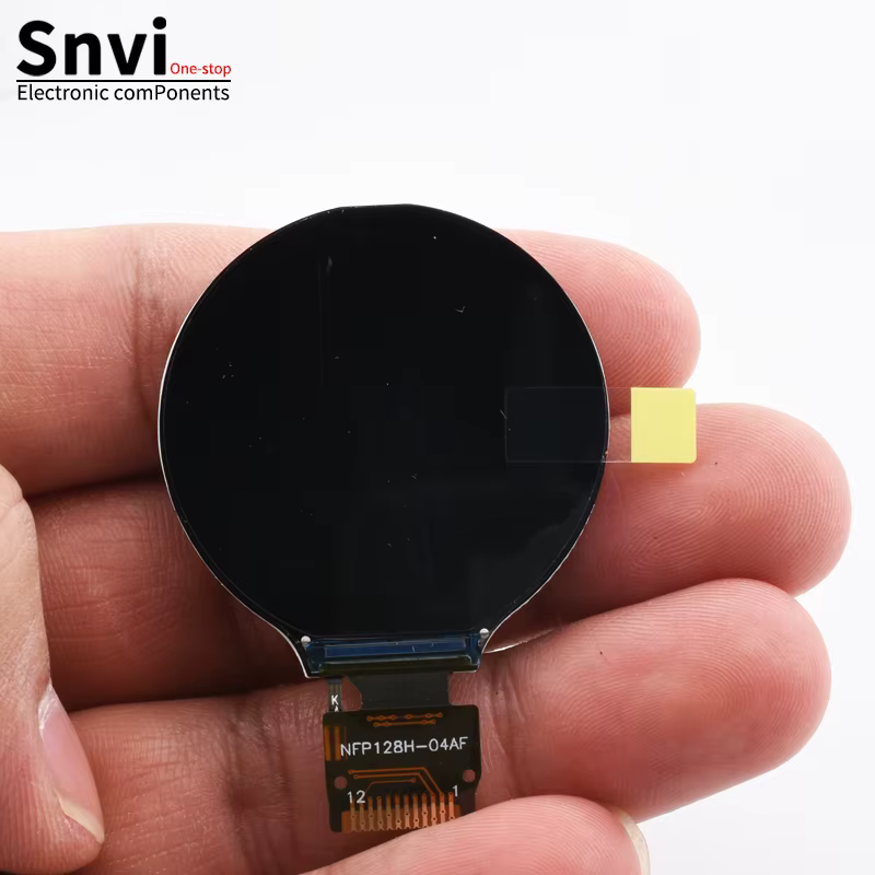 Module d'affichage LCD TFT Snvi 1,28 pouce IPS rond carré 240x240 SPI GC9A01 Écran couleur compatible avec Arduino ESP32 pour le bricolage
