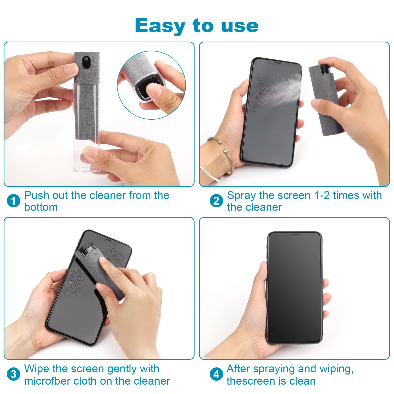 Outils de nettoyage d'écran de téléphone pour ordinateurs portables
