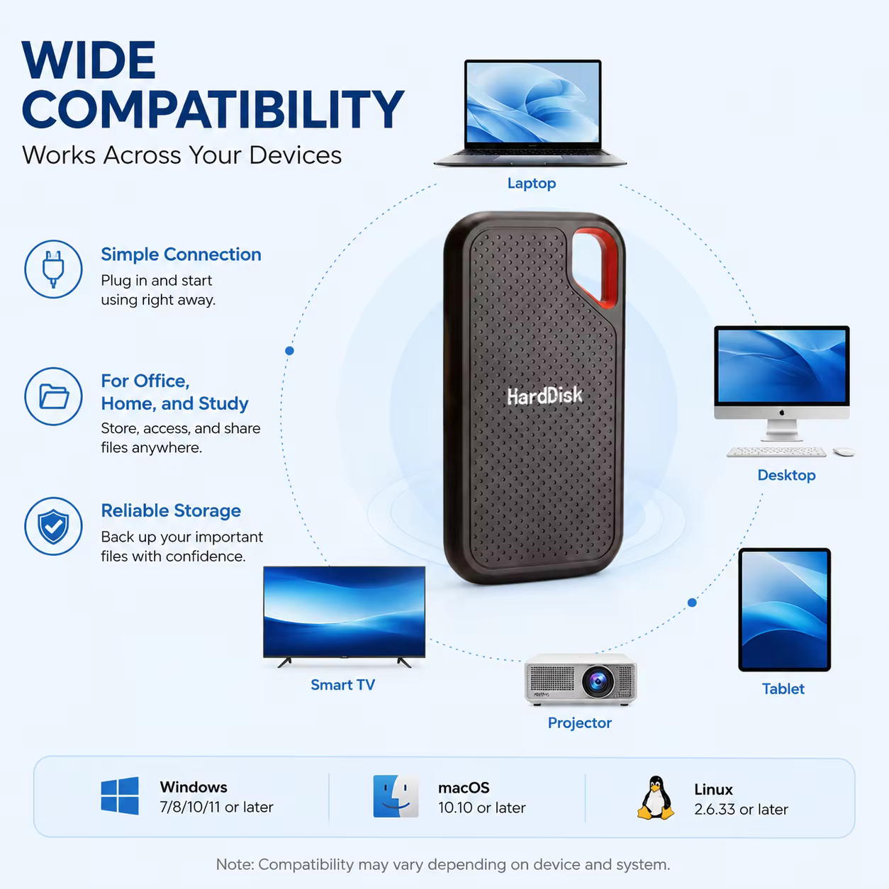 Disque dur externe SSD portable 16 To USB 3.1 Type-C