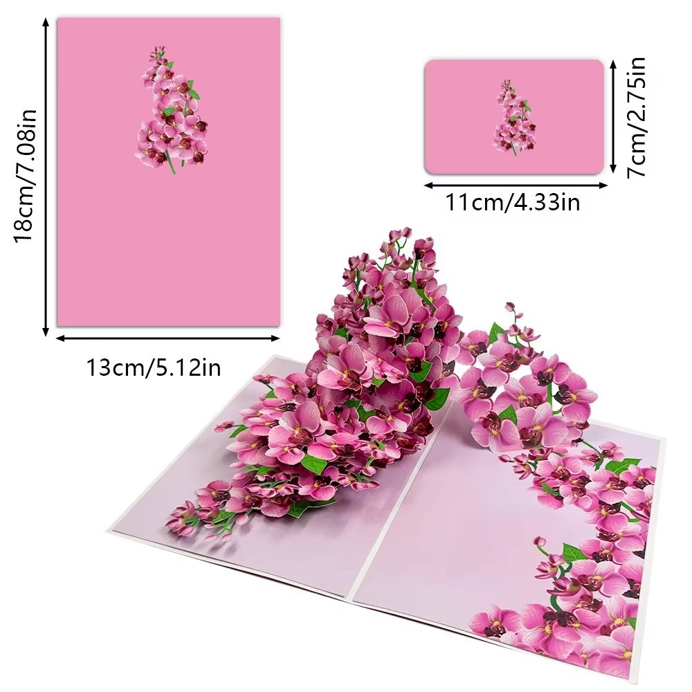 Carte de vœux 3D pop-up en forme de rose pour la Saint-Valentin, anniversaire, cadeau, anniversaire de mariage, fête des Mères