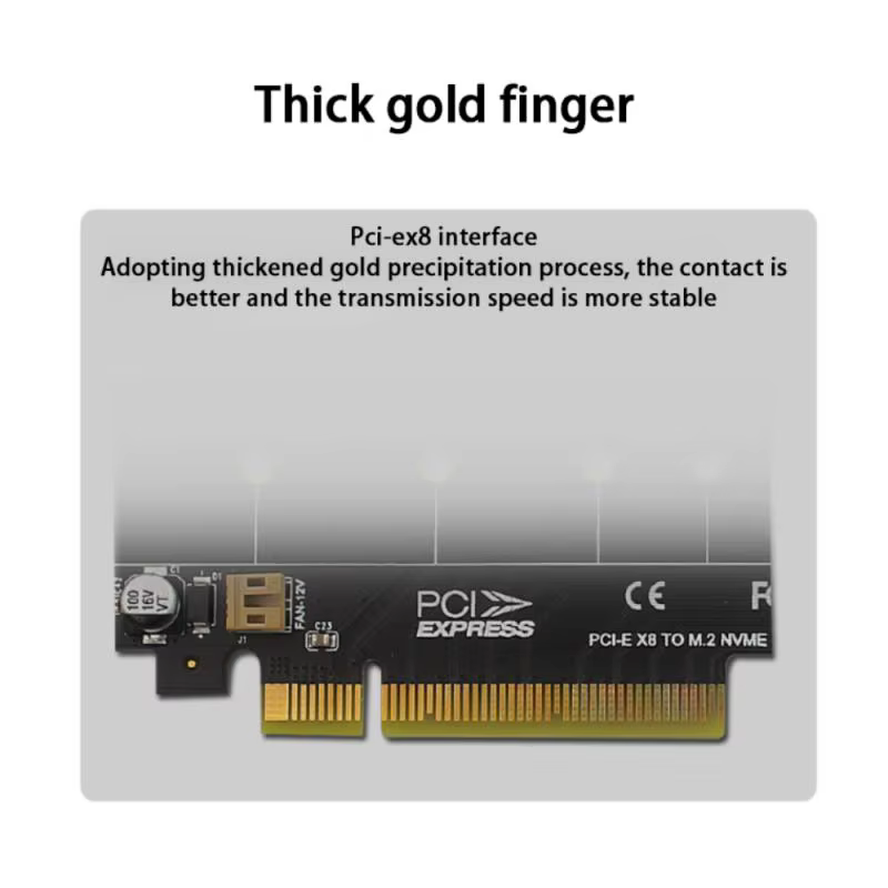 Carte mère pour touristes M.2 NVMe PCIe x8