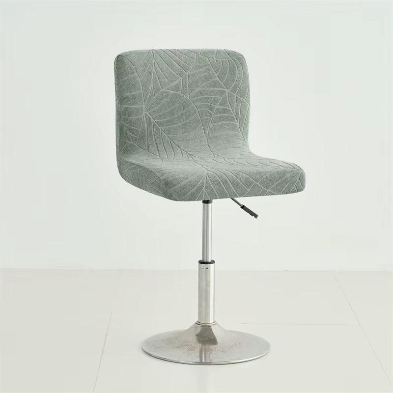 1/4 pièces Jacquard chaise de Bar couvre élastique court dos tabouret de Bar couvre salle à manger Anti-sale siège housses hôtel mariage maison