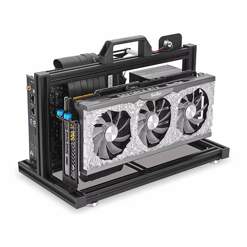 METALFISH Boîtier ITX A4 en aluminium à cadre ouvert
