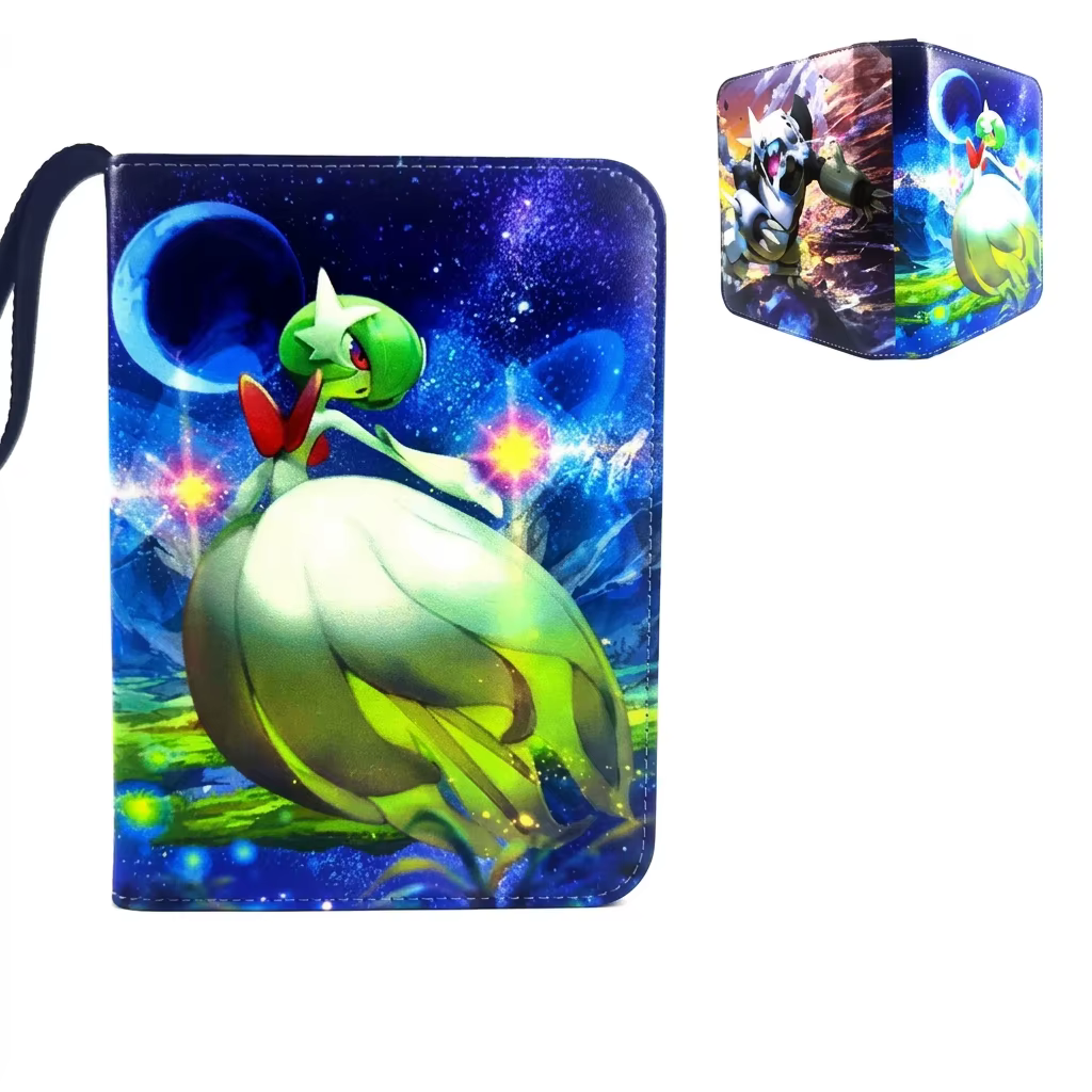 Album de cartes Bandai Pokémon 4 ou 9 compartiments, classeur de collection Pokémon, Mewtwo, Gardevoir, Eevee, Pikachu, rangement de cartes à collectionner, cadeau