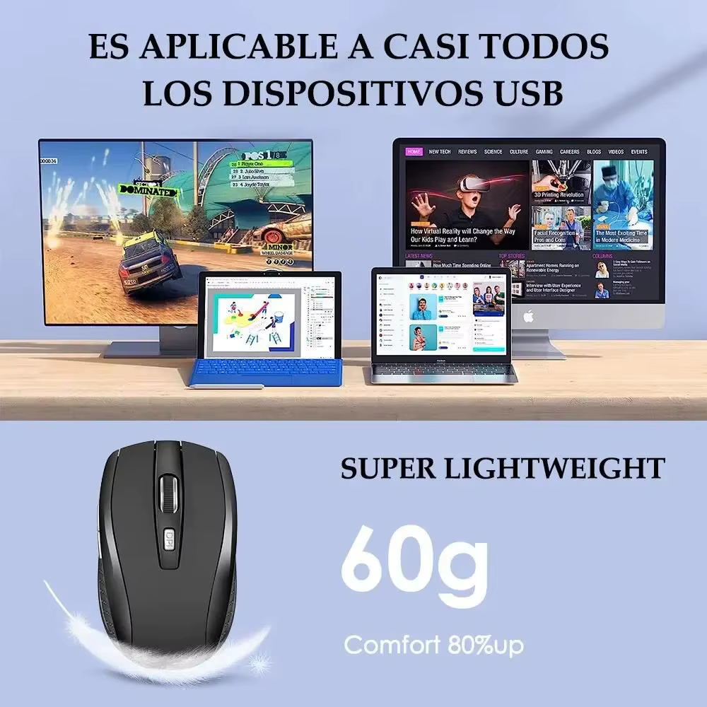 Souris sans fil Bluetooth 5.2