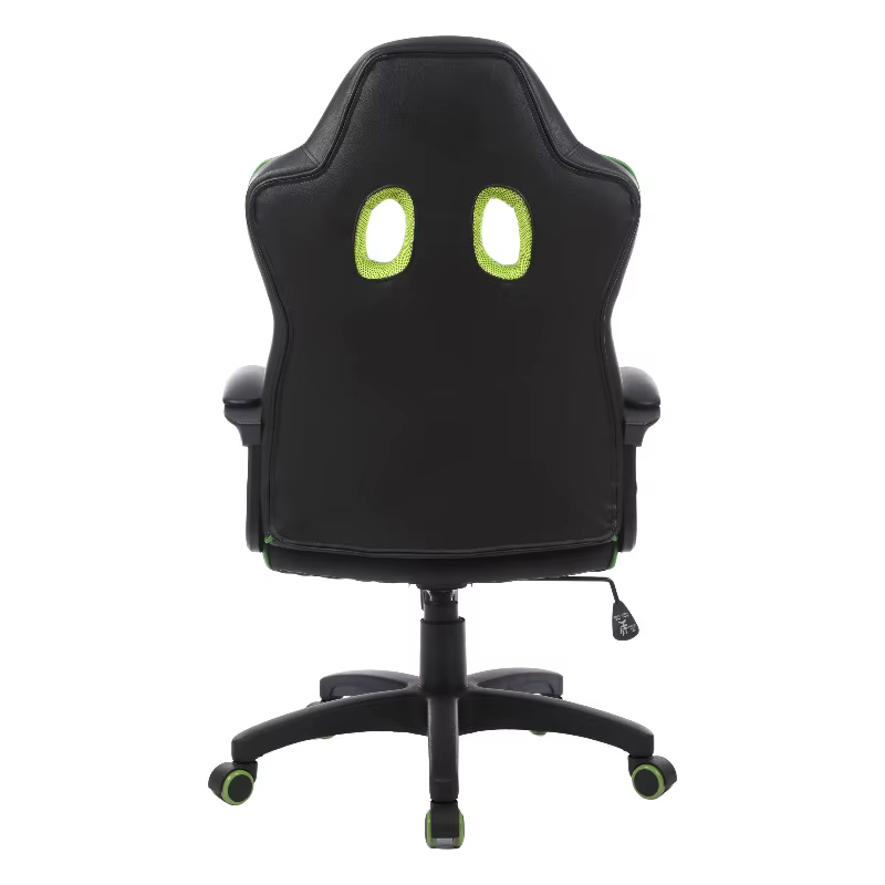Chaise de bureau pivotante verte pour longues heures de travail