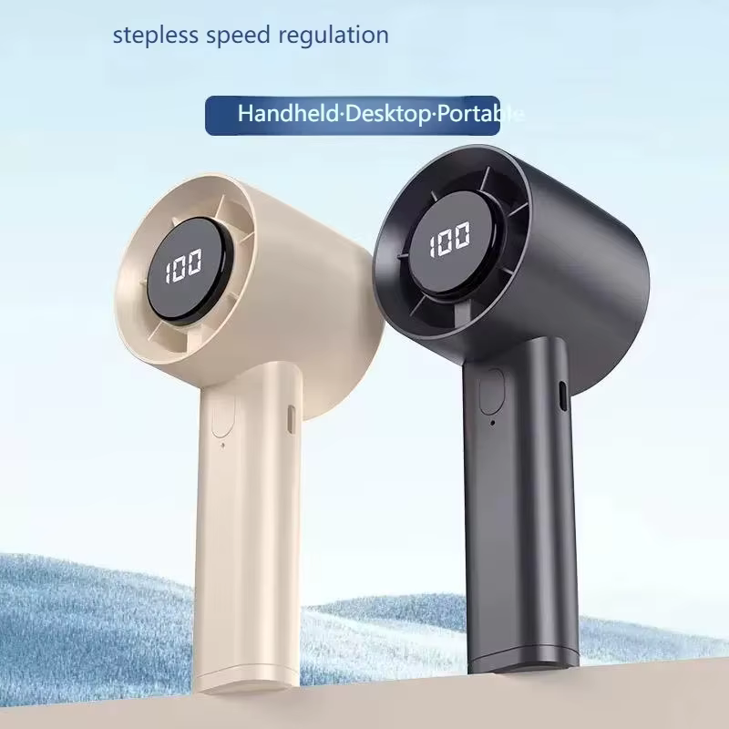 Ventilateur portable Xiaomi mini avec écran LED, réfrigération semi-conductrice, 100 vitesses, batterie rechargeable USB, ventilateur d'extérieur
