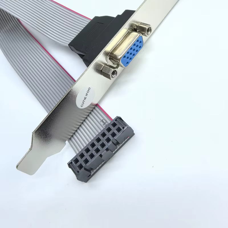 Carte mère carte graphique intégrée Interface VGA 2.54mm 16 broches femelle à 15 broches support câble d'extension GPU 20 cm
