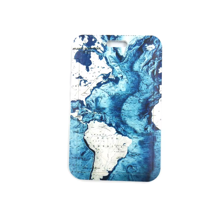 Porte-cartes créatif pour carte du monde, lanière de téléphone pour étudiant, badge d'accès au métro, accessoires cadeaux