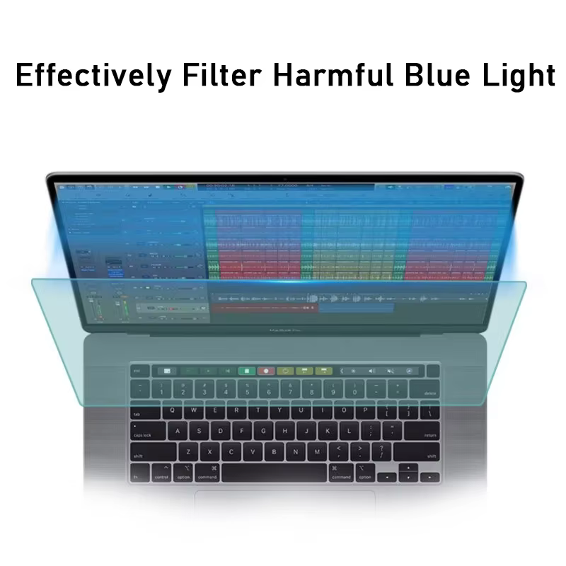 Protecteur d'écran anti-lumière bleue pour ordinateur portable 14 15.6 15 16 11 12 Macbook Air Pro 13 pouces M1 M2 Film mat antireflet / éblouissant étanche anti-empreintes digitales