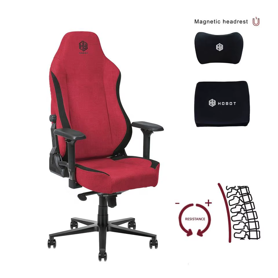 Chaise de bureau ergonomique inclinable pour PC avec dossier haut