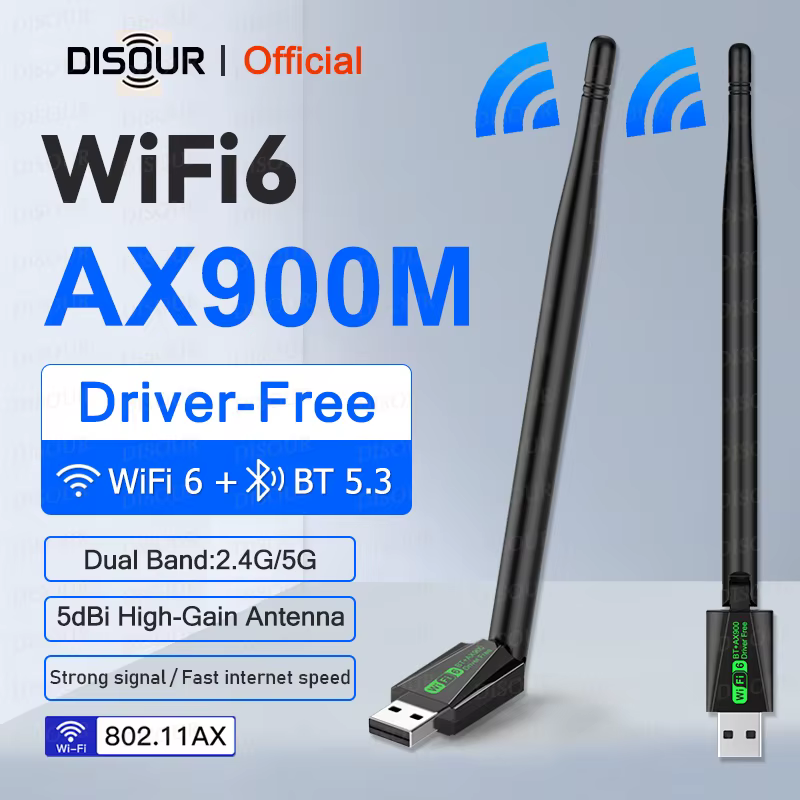 WiFi 6 carte réseau sans fil avec antenne Bluetooth 5.4 2.4G/5Ghz adaptateur