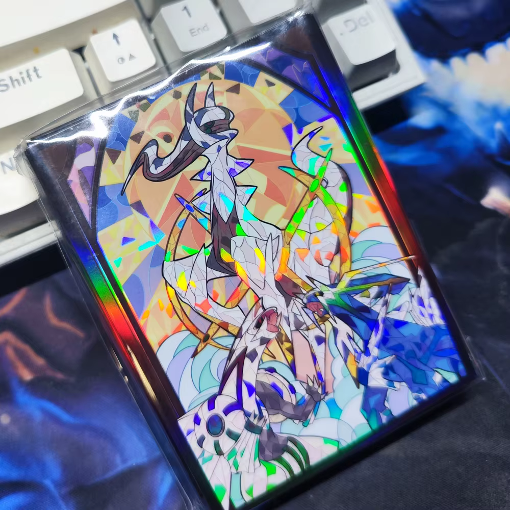 Pochettes pour cartes Pokemon Gardevoir, Style peinture sur verre, figurines de monstres de poche, étui de protection pour cartes à collectionner WS PTCG