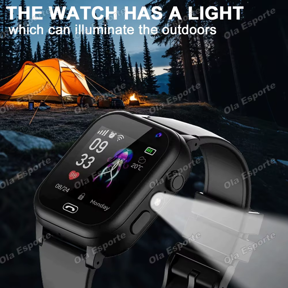 Montre connectée pour enfants avec carte SIM, fonction d'appel, SOS, suivi GPS, caméra HD, étanche, cadeau pour iOS et Android, nouveauté 2026