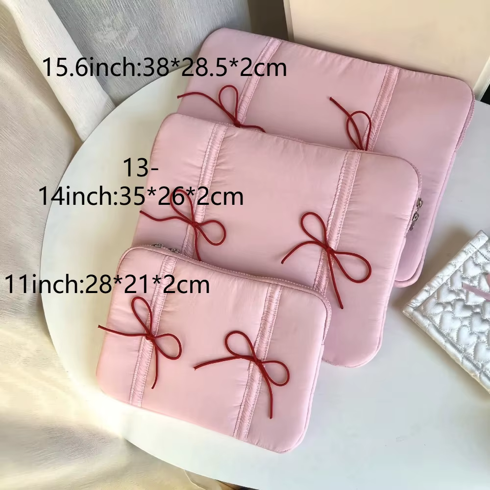Mignon 11/14/15.6 pouces arc pochette d'ordinateur doux léger étui pour ordinateur portable antichoc sac
