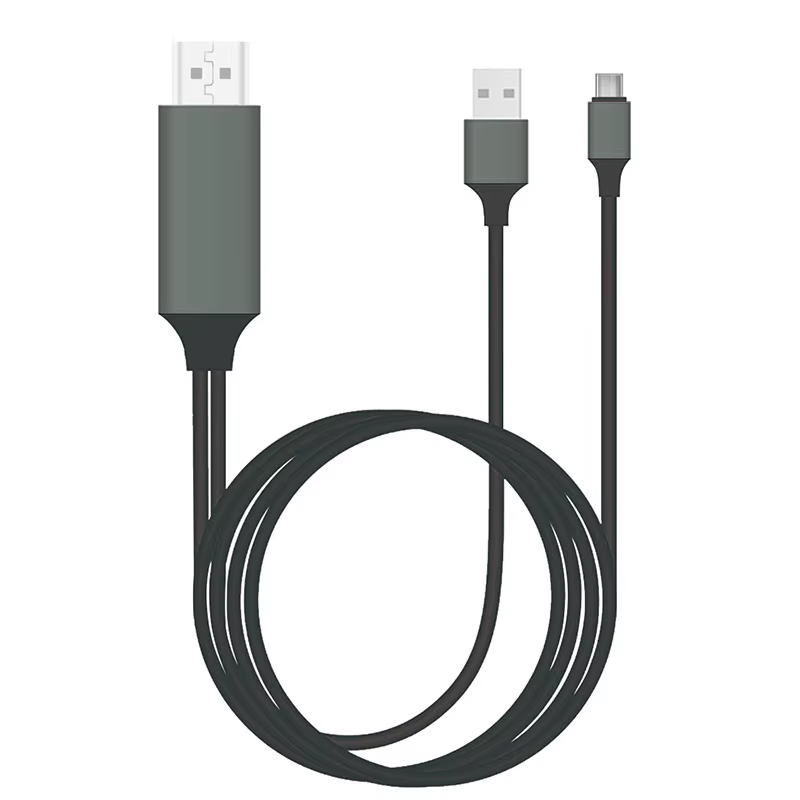 Câble de Projection HDMI pour Ordinateur Portable Connecté à la TV avec le Même Écran