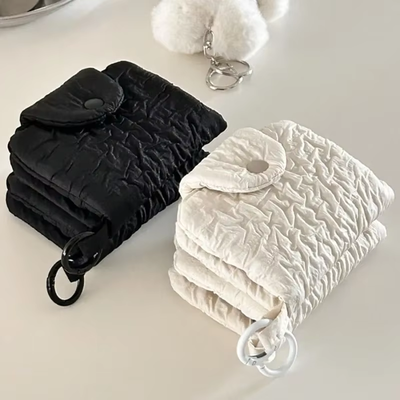 Porte-cartes simple pour femmes et filles, 1 pièce, mode Chic, couleur Beige noir, portefeuille pour cartes d'étudiant, Mini sac de rangement Portable pour pièces de monnaie mignon