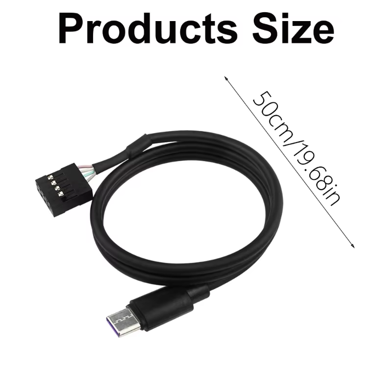 Câble convertisseurs cartes mères PC 9 broches vers USB C pour livraison d écran secondaire