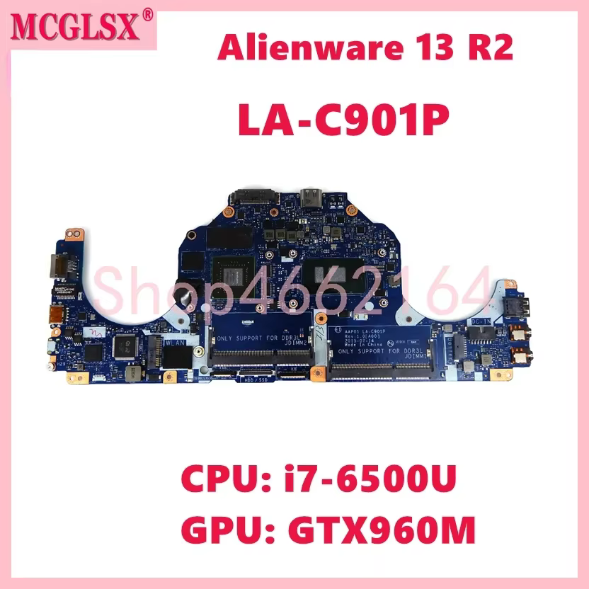 Carte mère pour ordinateur portable DELL Alienware 13 R2