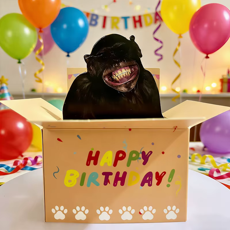 Carte d'anniversaire pop-up amusante et originale, décoration de bureau hilarante pour les fêtes, le bureau ou la maison