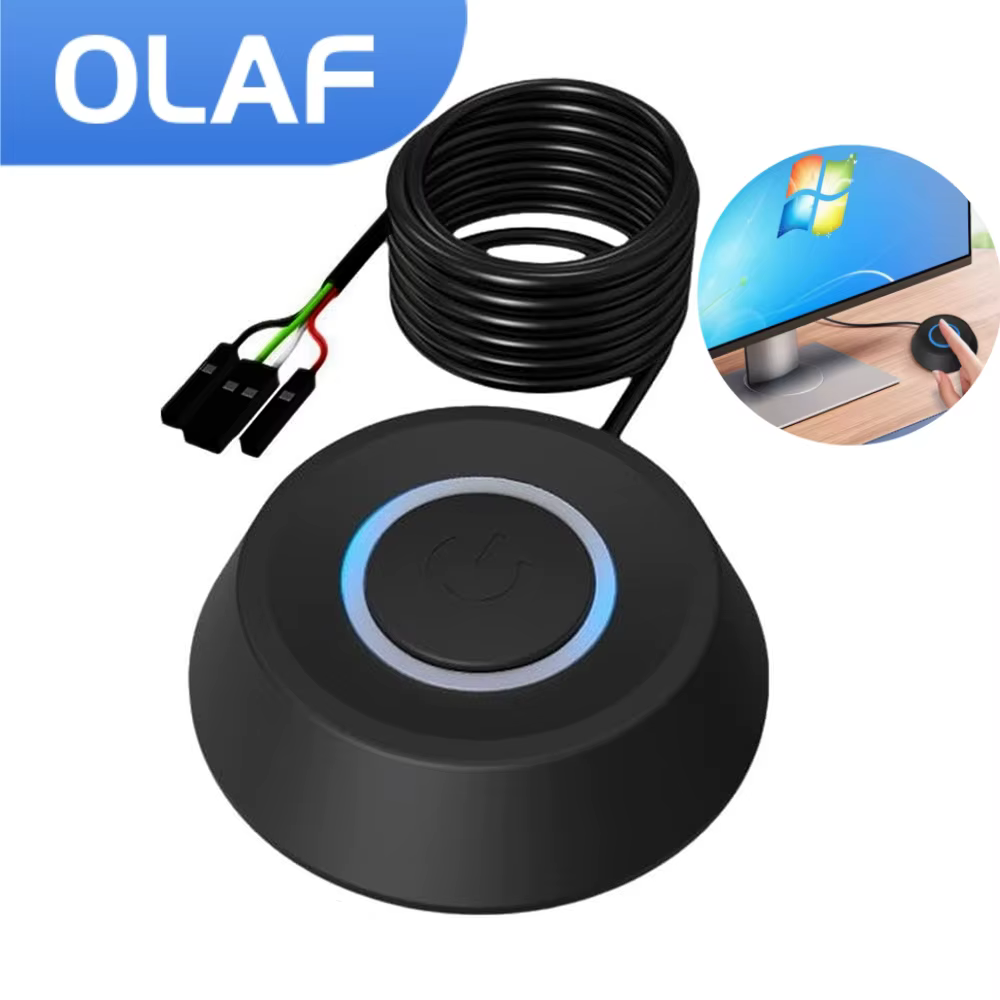 Olaf ordinateur commutateur de bureau 1.8M accessoires PC carte mère configuration externe bouton marche/arrêt câble