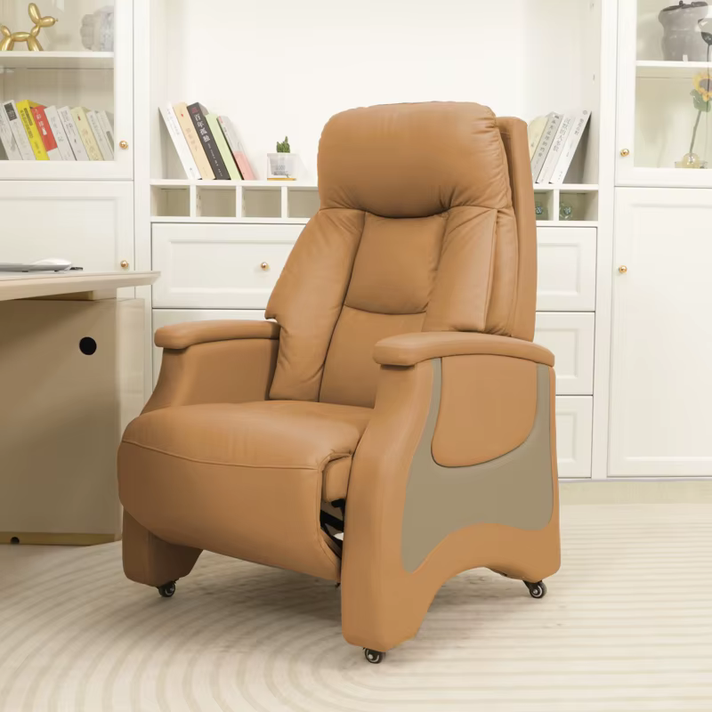 Support de cou chaise de bureau coussin en cuir luxe inclinable