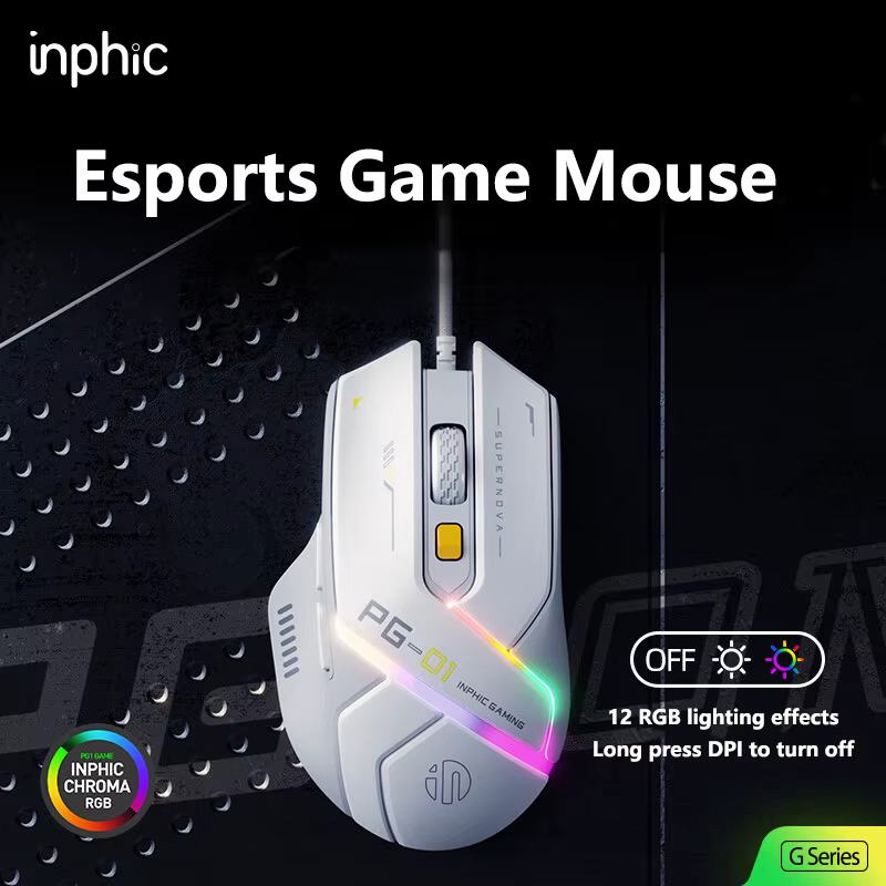 Souris de jeu filaire Inphic PG1